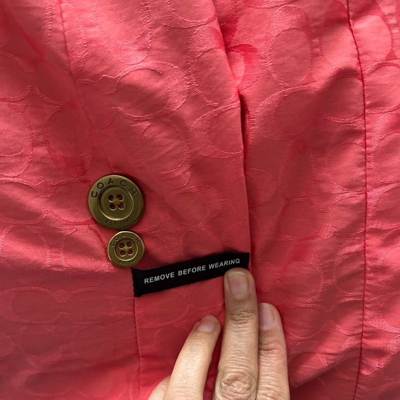 Authentic Coach 100 percent cotton beige trench coat - Picture 2 of 11